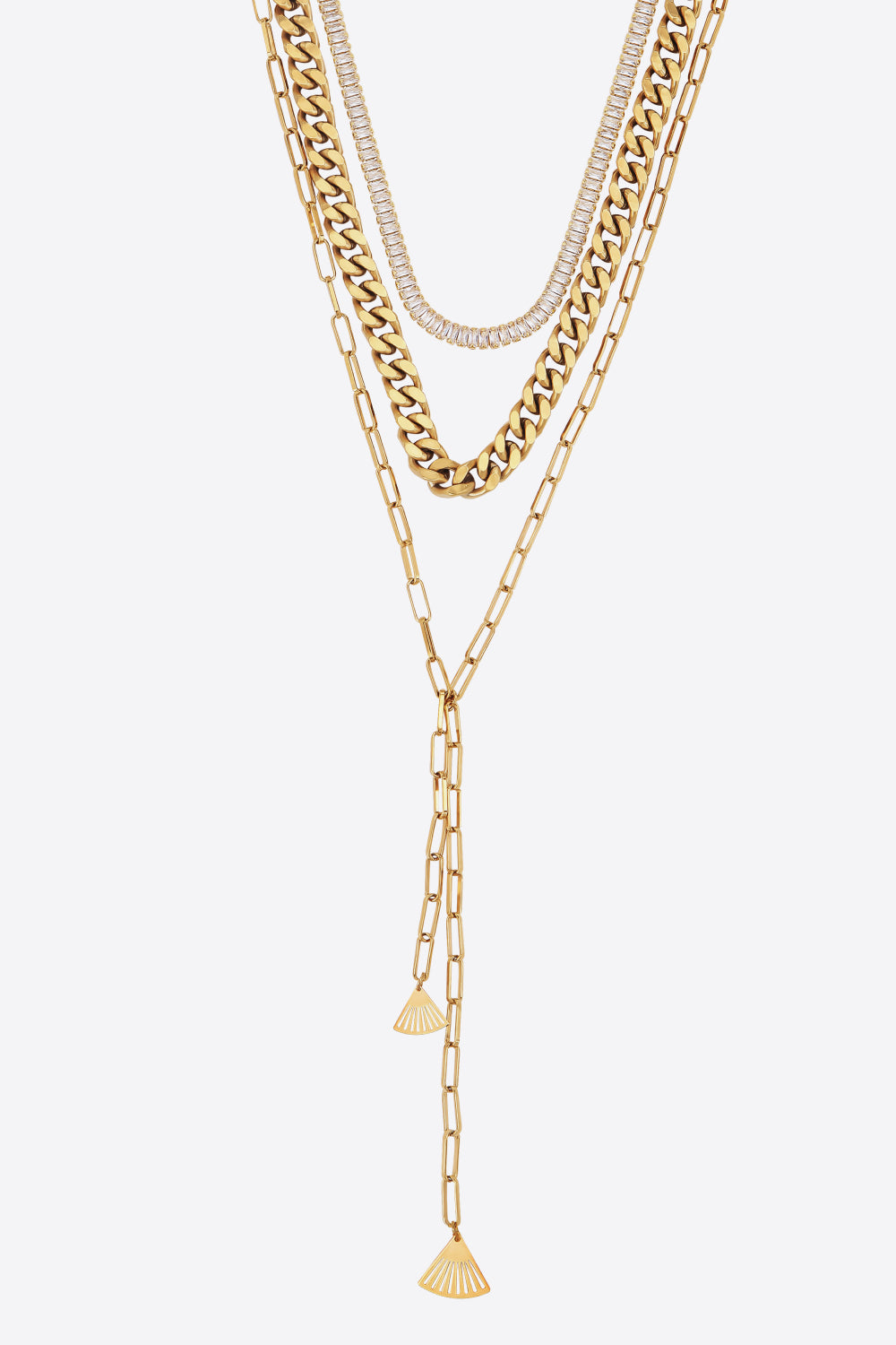 Layered 18K Gold-Plated Necklace