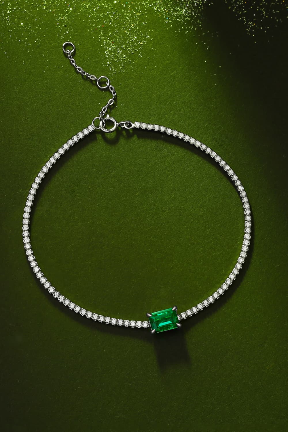 Adored 1 Carat Lab-Grown Emerald Bracelet