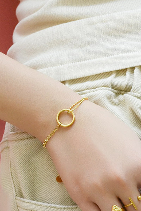 Gold / Silver Circle Chain Bracelet