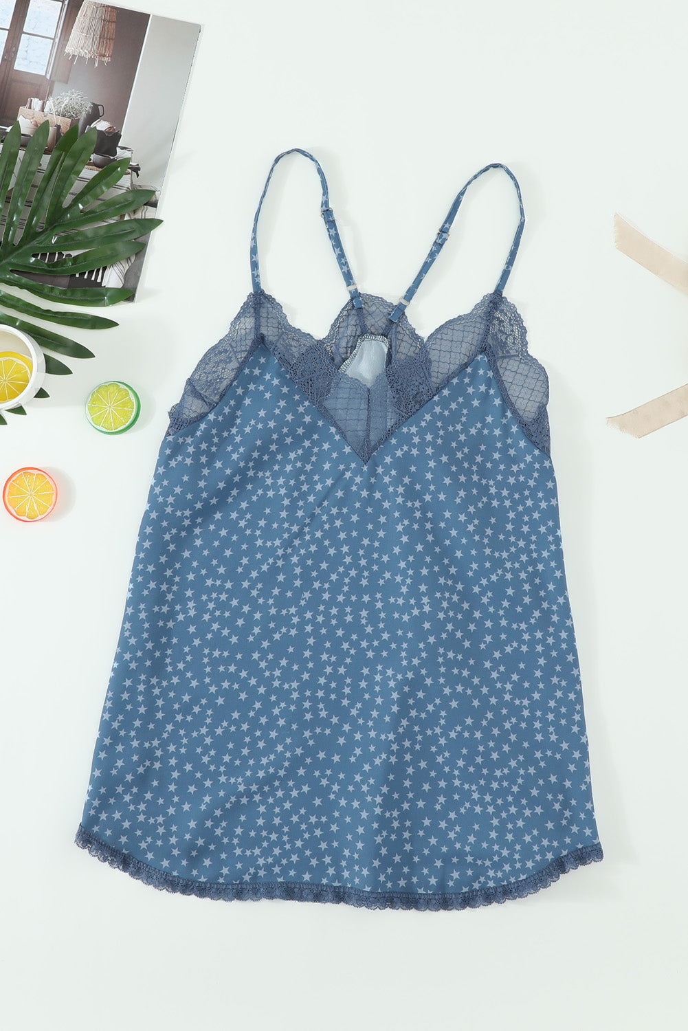 Printed Lace Camisole