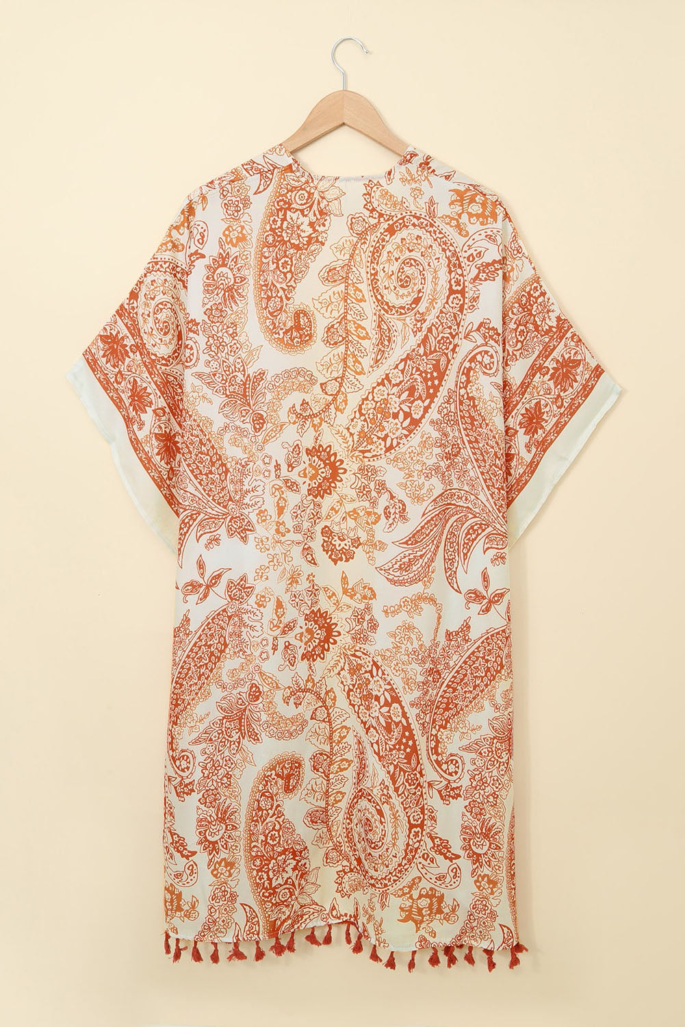 Bohemian Paisley Print Kimono