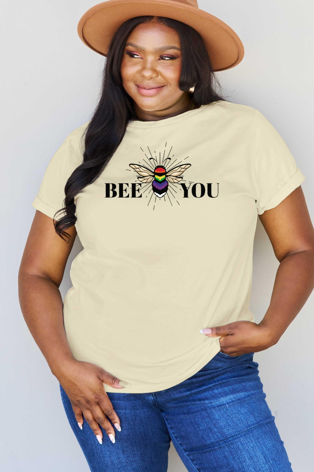 Simply Love Full Size BEE YOU Graphic T-Shirt