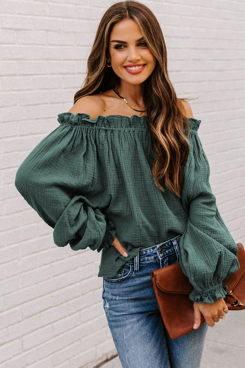 Off-The-Shoulder Ruffle Top