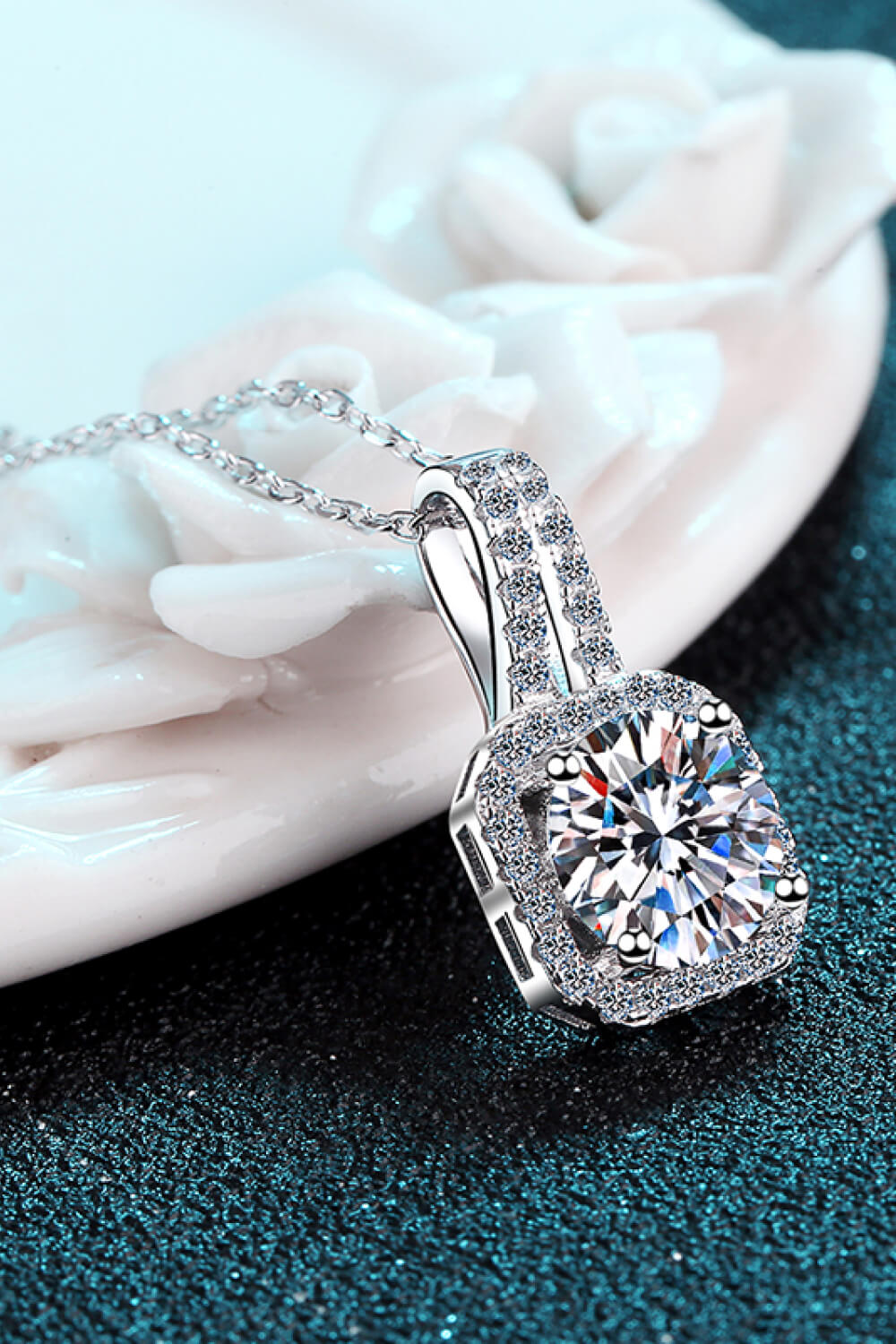 Adored 1 Carat Moissanite Necklace